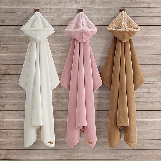 COZY HOODED THROW BLUSH - Image 7