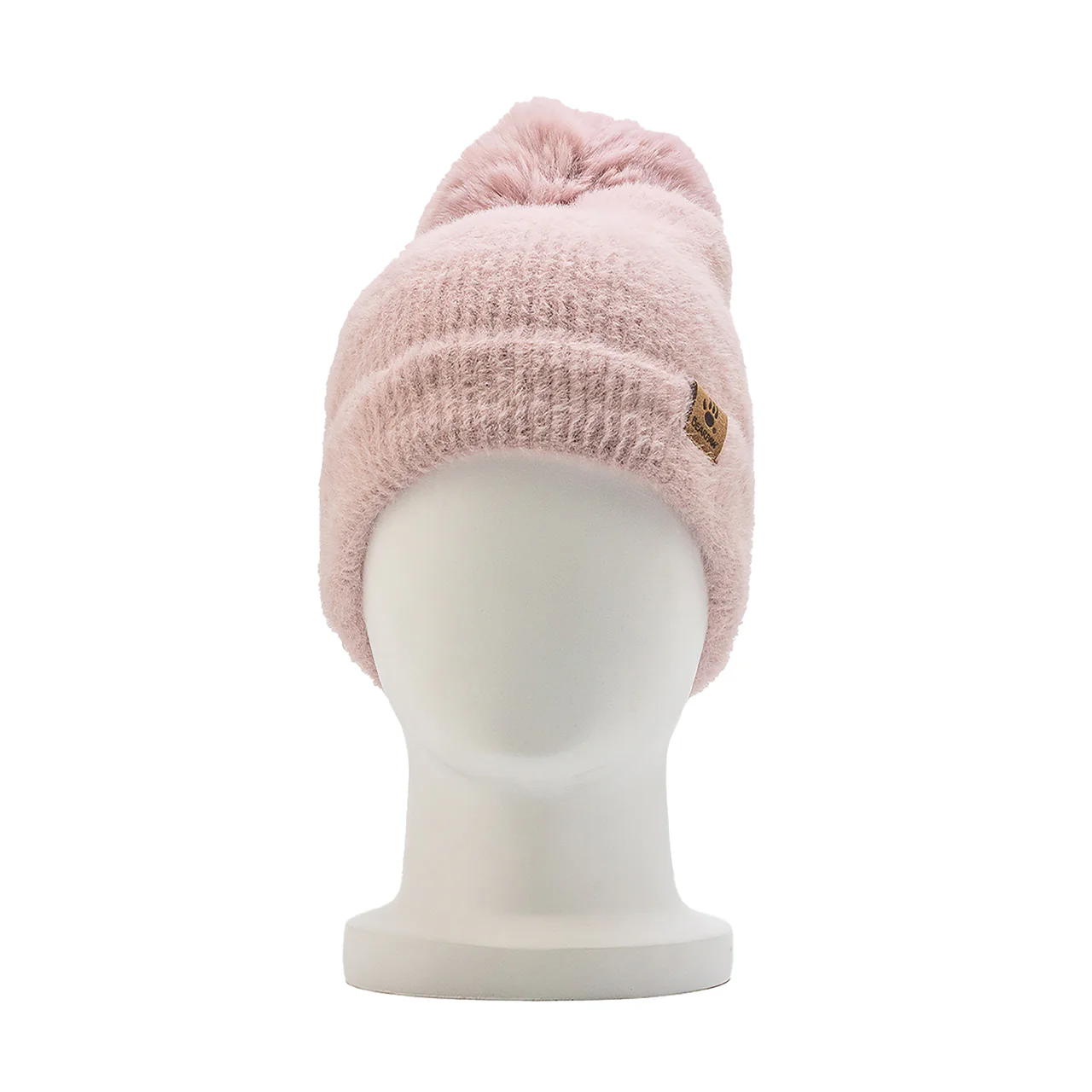 LADIES FURRY CUFF HAT W/POM LOTUS - Image 3