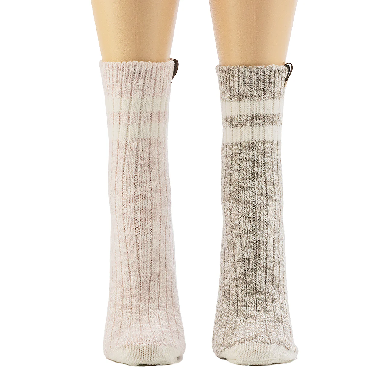 LADIES LOUNGE ANKLET 2PK SIMPLY TAUPE - Image 3