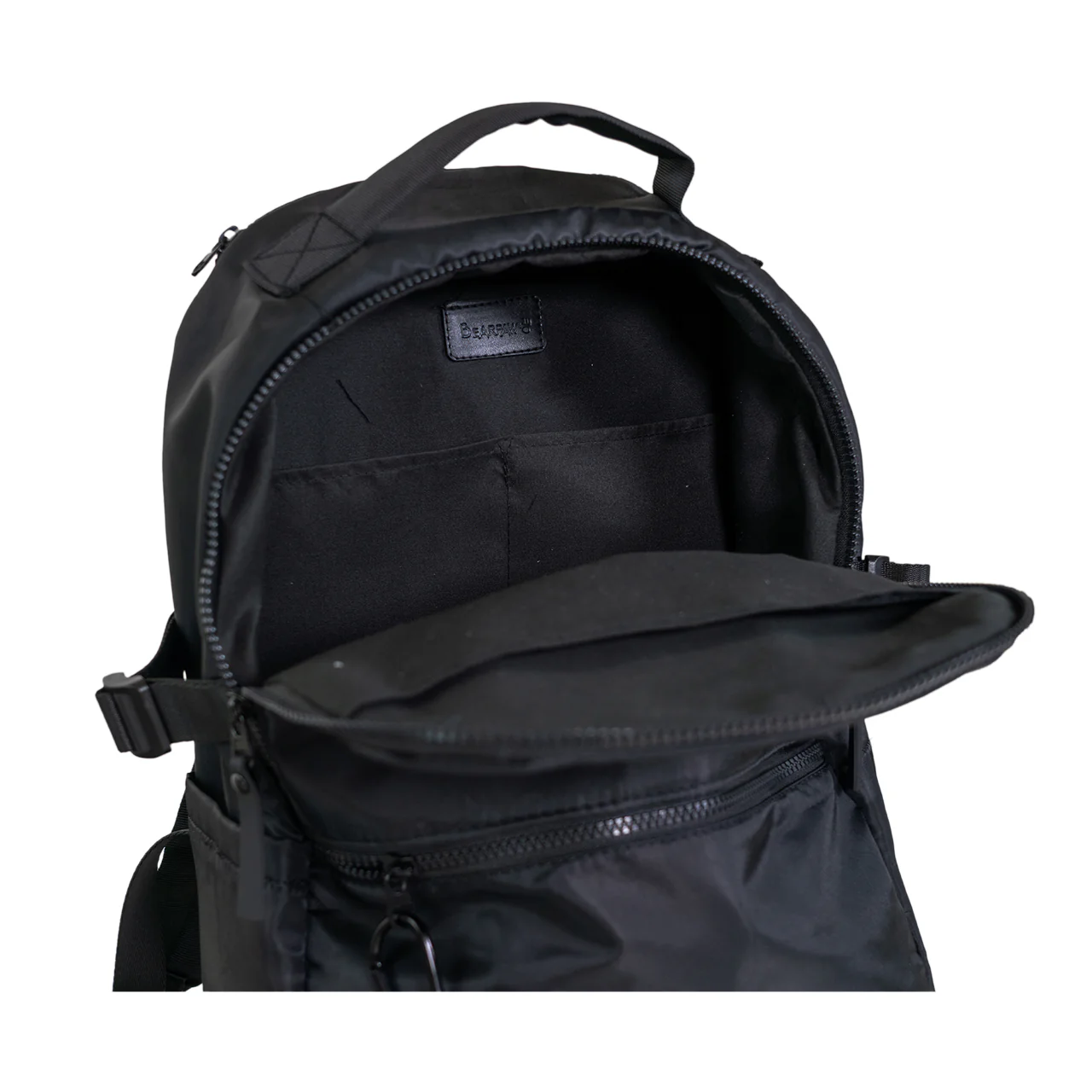 SPORTY NYLON SQUARE BACKPACK BLACK - Image 6