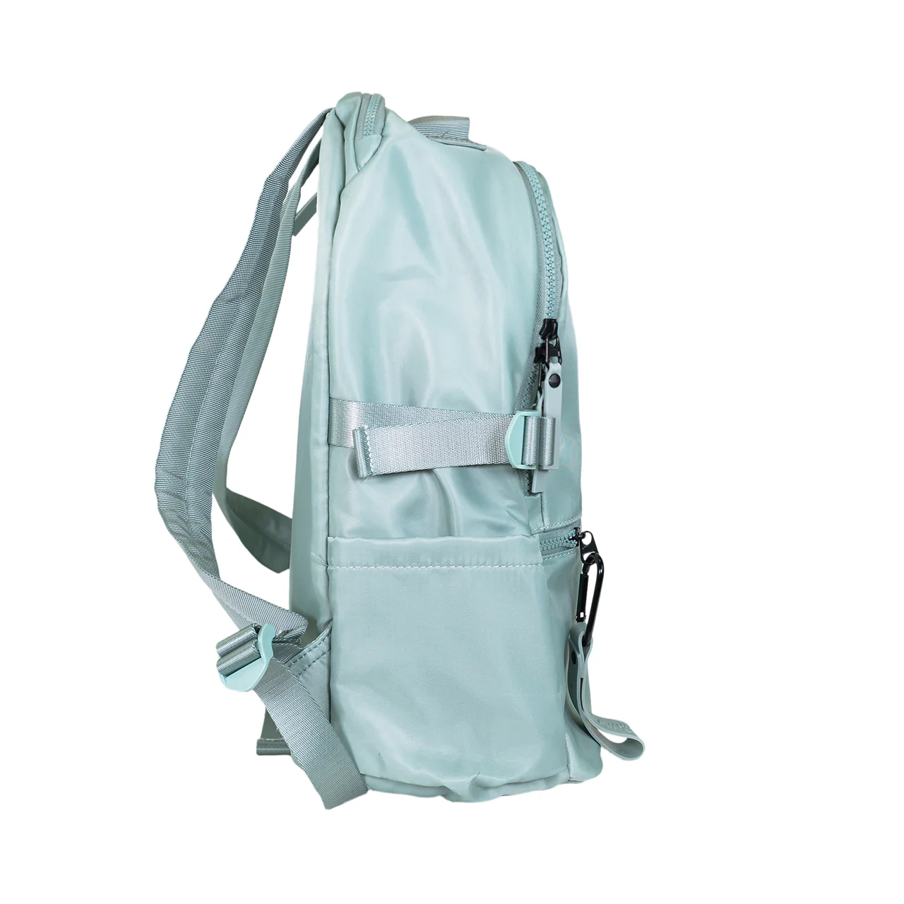 SPORTY NYLON SQUARE BACKPACK SAGE - Image 4