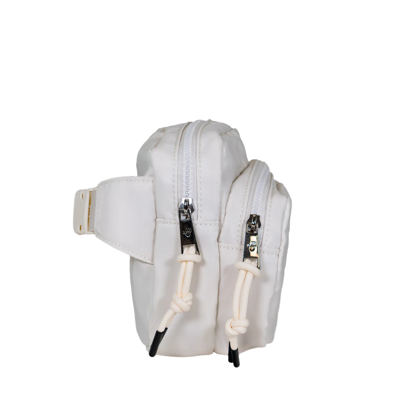 SQUARE DOUBLE ZIP WAIST BAG/SLING IVORY - Image 4